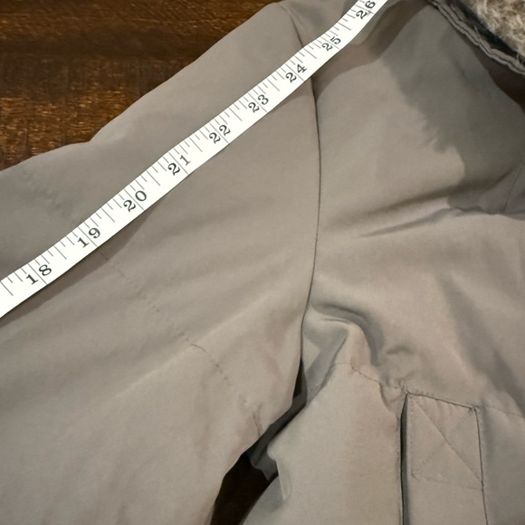 Vince Camuto Long Down Puffer Coat Parka Faux Fur Hood Gray M - Picture 16 of 16